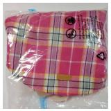 Waterproof Dog Coat, Reversible Dog Jacket for Large Dogs, Adjustable Durable Doggie Winter Coat for Growing Puppies Warm Puppy Cold Weather Apparel, Rose L - Retail: $26