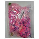 16.4 ft Christmas Tinsel Garland Lighted Metallic Twist Tree Decoration Prelit Battery Operated 50 LED Hanging Garland for Xmas New Year Home Outdoor Decor(Multicolor, Pink) - Retail: $21