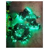 Green LED String Lights. SET OF 2. Length Unknown.