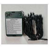 Warm White LED  15  Battery Operated Christmas Light Strand. - Retail: $68