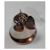 Christmas Memorial Ornaments for Loss of Loved One Larger Size Christmas Bell A Piece of My Heart is in Heaven Memory Remembrance Ornament with Silk, Mom.