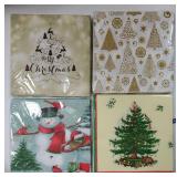 80 PCS Christmas Napkins Disposable, Christmas Paper Holiday Napkins Paper