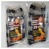 Thermal Socks, Women Men Winter Insulate Heat Thick Heavy Crew Socks,  2 Pack