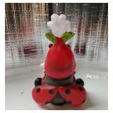 Santa Gnome Decorations Resin Figurines Ladybug Strawberry Dwarf Gifts Table Centerpieces Mantle Shelf Office Desk Top Indoor Small Red Elf Statue Home Decor