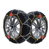 Adjustable Snow Tire Chains for Light Truck, SUV, Cars, Pickups, 2 Pack Anti-slip Snow Chains for Pickup Trucks Winter Tire Chains 225/65r17 225/60r18 265/70r16 235/65/17 - Retail: $59