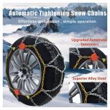 Adjustable Snow Tire Chains for Light Truck, SUV, Cars, Pickups, 2 Pack Anti-slip Snow Chains for Pickup Trucks Winter Tire Chains 225/65r17 225/60r18 265/70r16 235/65/17 - Retail: $59