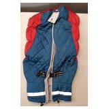 Dog Coat for Large Dogs, Waterproof Dog Winter Jacket with Harness Built in Puppy Cold Weather Coats Reflective Pet Vest with Zipper Warm Fleece Dogs Snowsuit Windproof Dark Blue XXL - Retail: $47