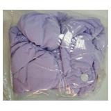 Winter Warm Dog Jacket for Small Medium Dogs Cat Cold Weather Coats with Harness Padded Dogs Fleece Vest Waterproof Windproof Dog Snow Jacket Pet Puppy Clothes (Purple,M) - Retail: $18