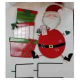 Outdoor Christmas Decorations, Santa Claus Decorative Garden Stakes for Christmas Outdoor Yard, Metal Yard Signs Xmas Decorations for Outside Garden Lawn Pathway Porch