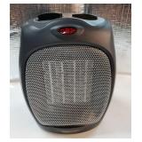 Amazon Basics Ceramic Space Heater, Portable Indoor Heating Solution, With Overheat and Tip-Over Protection, Thermostat, Non-Oscillating, 1500W, 7.52D x 6.34"W x 9.45"H, Black"