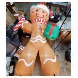 8ft Christmas Inflatable Gingerbread Man, Christmas Blow Up Yard Decorations with Build-in LEDs, Inflatable Christmas Decorations Outdoor. NO HARDWARE TO STAKE INTO GROUND. - Retail: $40