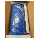 Snow Shovel Pusher, 29.13-inch Metal Snow Pusher with Wheels for Driveway, Adjustable Angle and Height Snow Pusher Shovel for Sidewalks, or Parking Lots - Retail: $80