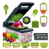 16 in 1 Manual Vegetable Cutter Chopper with Spatula Full Size