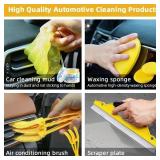 20pcs Interior Car Detailing and Cleaning Kit With Storage bag and Crevis Gel