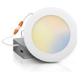 6 Pack Flush Thin 6 in LED Ceiling Light Selectable Dimmable 1100LM Certified