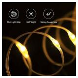 Camping String Lights 33FT, 2 in 1 USB Rechargeable String Lights