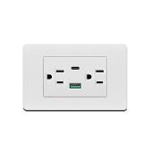 4 PACK Dual USB & Type C Wall Charger Port Electrical Outlet Panel 2.1A 110V