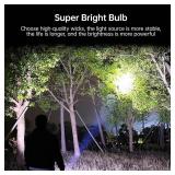 Flash Light LED w/Battery Indicator 100,000 Lm Rechargable Flashlight