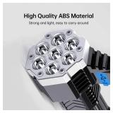 Flash Light LED w/Battery Indicator 100,000 Lm Rechargable Flashlight