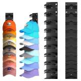 Hat Display Organizer Rack . Adheasive door mount or wall screw in wall mount.