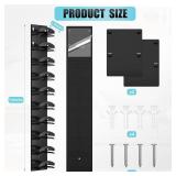 Hat Display Organizer Rack . Adheasive door mount or wall screw in wall mount.