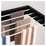 Laundry Drying Rack, Wall Mounted, Collapsible Clothes Drying Rack 31.5in Flush