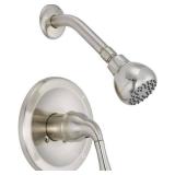 PROFLO 2.0 GPM Single Function Shower Head with Single Handle