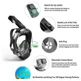 US Snorkel Face Mask Swimming Scuba Set Full Anti-Fog Diving For Kid Adult Gopro LARGE