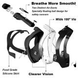 US Snorkel Face Mask Swimming Scuba Set Full Anti-Fog Diving For Kid Adult Gopro LARGE