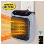 Wall Plug Heater Wall Mounted Indoor Home Office Newly Electric Wall Heating Fan 800W WITH REMOTE