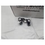 Case of 12 clear wine bottles with caps . NEW