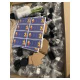 54PCS 8oz Plastic Juice Bottles with Caps,Plastic Bottles with Black Tamper Proof Lids,Reusable Juice Containers