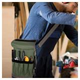 Hardware Tool Roll Bag Electrician Car Hanging Storage Tool Box Bag - GREEN