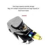 Crossbody bag Sling Chest Bag Shoulder Pack With USB Charging Port for phone GRAY