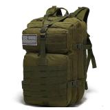 Large Tactical Backpack Molle Assault Pack Waterproof Military Rucksack 45L GREEN