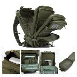 Large Tactical Backpack Molle Assault Pack Waterproof Military Rucksack 45L GREEN