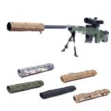Muzzle Cover Tactical Molle Hunting Suppressor Silencer Cover Shooting GREEN