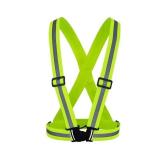 Adjustable Reflective Belt Running Bicycle Safety Vest Running Vest GREEN
