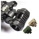 Tactical Flashlight Helmet Holder Rail 21mm Rail Mount for Fast Mich Wendy M88 BLACK