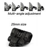 Tactical Flashlight Helmet Holder Rail 21mm Rail Mount for Fast Mich Wendy M88 BLACK