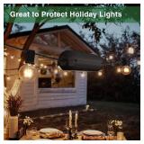 Electrical Cord Connection Box Waterproof Cover Outdoor Power Cord Cover GREEN