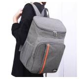 20L Insulated Backpack Coolers with Multiple Pockets, Lightweight Leak-Proof GRAY
