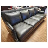 LIKE NEW Long Leather Couch RETAILS OVER $3,500.00!