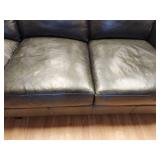 LIKE NEW Long Leather Couch RETAILS OVER $3,500.00!