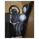 3-in-1 Ride on Push Car for Toddler with Handle, Toddler Ride on Toy for Boys, Stroller Sliding Walking Car w/Music, Horn and Lights - Blue