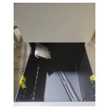 Modern White File Cabinet with Lock