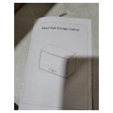 MIIIKO Wall Cabinet with Door and Shelf, Wall Mounted Garage Tool Cabinets, Locking Metal Floating Cabinet for Garage, Home Office, Kitchen and Pantry