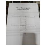 Aheaplus Closet System with 4 Drawers, 8FT Wood Closet Organizer System, 96" Closets Built In System Tower with Shelves, Walk-in Closets Wardrobe Clothes Garment Rack, Fits Spaces 4-9 ft, White