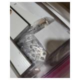 Over The Toilet Storage Cabinet, Farmhouse Toilet Cabinet Rack with 3 Barn Doors, Space Saving Bathroom Organizer with Shelves, Toilet Paper Holder and Towel Rack for Bathroom,Restroom,Laundry, White