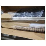 *White* Queen Upholstered Tufted Platform Bed with 2 Storage Drawers